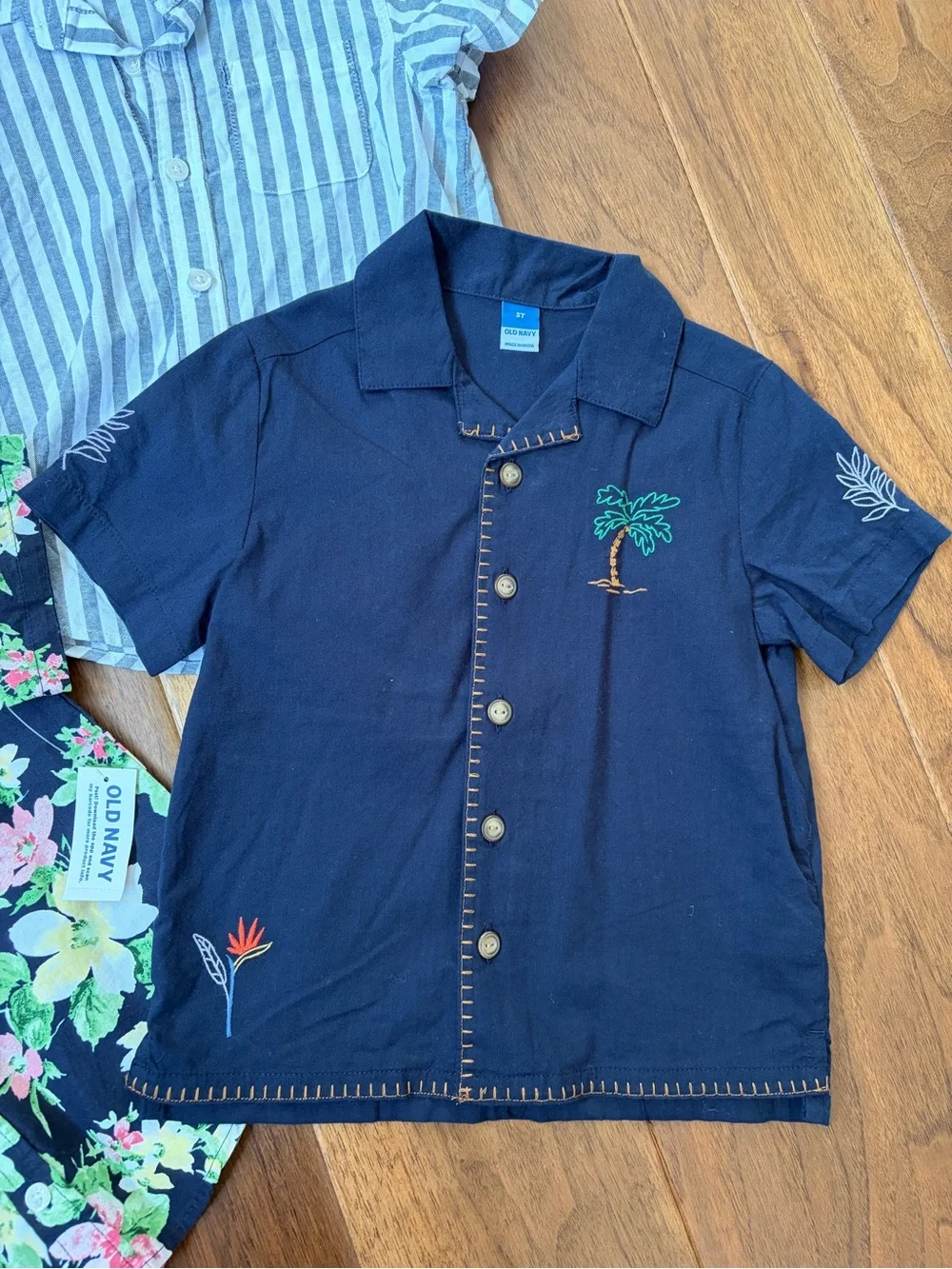 Lot Old Navy Kids' Button-Down Shirt Set size 3T -nwr